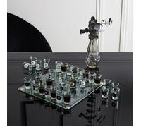 Jeu d'échecs à boire en verre - MISTER GADGET - Gadget fun - Blanc et noir