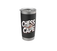 Jeu d'échecs amusant Chesscape Pun Joueur d'échecs Gobelet isotherme en acier inoxydable double paroi
