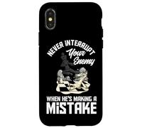 Jeu d'échecs Amusant pour Amoureux d'échecs Coque pour iPhone X/XS