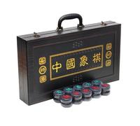 Jeu d'échecs Chinois avec pièce d'échecs en Agate et Planche Pliable Xiangqi
