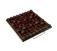 Jeu d'échecs Chinois Portable avec boîte de Rangement en Bois à Double Usage et échiquier de Voyage, Jeu de stratégie de Table Traditionnel Xiangqi for 2 Joueurs Adultes(5.8cm/2.3in)