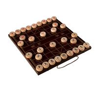 Jeu d'échecs Chinois Portable avec pièces de Bouleau et échiquier Xiangqi, Jeu de stratégie de Table Traditionnel for 2 Joueurs Adultes(3.8cm/1.5in)