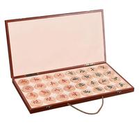 Jeu d'échecs Chinois Portable for 2 Joueurs - Jeu de stratégie Pliable Xiangqi(Beechwood,4.8cm/1.9in)