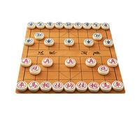 Jeu d'échecs Chinois Xiangqi, Jeu de société avec pièces d'échecs en mélamine, Jeu d'échecs de Voyage Portable, Comprenant Un échiquier en Cuir(4.8cm/1.9in)
