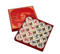 Jeu d'échecs Chinois Xiangqi, Jeu de société avec pièces d'échecs en mélamine, Jeu d'échecs de Voyage Portable Comprenant Un échiquier(4.8cm/1.9in)