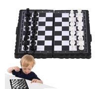 Jeu d'échecs classique : jeu d'échecs magnétique portable, avec notre jeu d'échecs de voyage magnétique | avec pièces robustes, ce jeu améliore les capacités cognitives dans l'exercice
