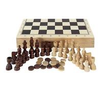 Jeu d'échecs, de Dames et de Backgammon - Aquamarine Games - Compudid CP1070 - Marron - Enfant - Mixte