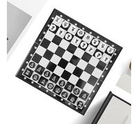 Jeu d'échecs de Voyage - Échiquier magnétique Stable, Jeu Pliable Compact, Exercice de réflexion stratégique, étui d'accessoires de Haute qualité, Jouet éducatif | pour Les soirées de Jeux en,