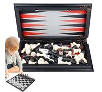Jeu d'Échecs de Voyage - Jeu d'Échecs Magnétique pour,Jeu de Dames Éducatif pour Niveaux Maison Extérieur Camping