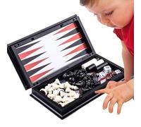 Jeu d'Échecs de Voyage, Jeu d'Échecs Magnétique pour, Pliant Double Usage Échecs Dames Camping Adultes