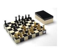 Cayro Jeu d'échecs Deluxe Bois Blanc et noir Pour enfant