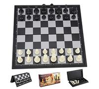 Jeu D'Échecs, Echec Magnétique en Echec Deluxe, Pliable Echecs Magnétique Coffret Éducatif Jeu pour Voyage pour Enfants à Partir de 6 Ans et Adultes (25CM x 25CM)