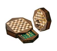 Jeu D'Échecs - Échecs De Voyage - Octogone - Petit - Largeur Environ 14 Cm