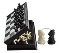 Jeu D'échecs, Échiquier De Rangement Pliable, Mini Échecs Portable Voyage Plateau, Jouets Et Cadeaux De Jeux Éducatifs pour Adultes Et Enfants - 2 Joueurs (24 Cm)