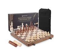 Jeu D'Échecs, Echiquier Magnetique, Echec Magnétique en Echec Deluxe, Pliable Echecs Magnétique Coffret Éducatif, 2 en 1 Échiquier, Jeu de Pièces d'échecs, Jeux de Voyage pour Adultes