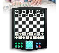 Jeu d'échecs électronique avec affichage clair, rangement automatique des jeux, facile à adsorber, idéal pour les matchs à un ou deux joueurs, pour adultes
