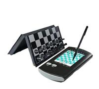 Jeu d'échecs électronique avec Grand écran LCD, Tableau magnétique Pliable et Stylet - Jeu Solo Portable, Cadeau Adulte idéal pour la Maison et Les Voyages