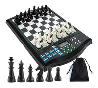 Jeu d'échecs électronique avec tuteur vocal AI, écran LCD et tableau magnétique pour les matchs à un ou deux joueurs, améliorant les compétences d'échecs