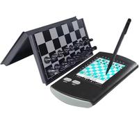 Jeu d'échecs électronique intelligent, portable, jeu d'échecs tactile, avec échiquier pliable et pièces magnétiques, cadeau pour adultes pour la famille