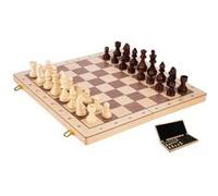Jeu d'Échecs en Bois - 45 cm - Bouleau Noyer et Erable - Pliable - numéroté