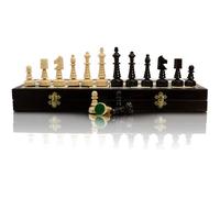 Jeu d'échecs en bois 48cm - Unique et fait main - Sculpté - Pour intérieur