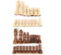 Jeu D'échecs En Bois,Jeu De Tournoi D'échecs Pour Enfants Pawn King Figures Jeu De Pions Intellectuels Sans Plateau Pour Le Remplacement Des Pièces Manquantes Individus Écoles Décoration La Maison