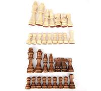 Jeu D'échecs En Bois, Jeu De Tournoi D'échecs Pour Enfants Pawn King Figures Jeu De Pions Intellectuels Sans Plateau Pour le Remplacement des Pièces Manquantes Individus Écoles Décoration la Maison