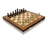 Jeu d'échecs en bois magnétique - Luxe - Figurines magnétisées - Échiquier en acajou - 2 joueurs ou plus