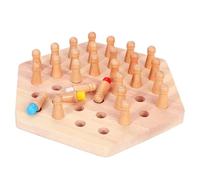 Jeu D'échecs en Bois - Mémoire Intelligent Logic Couleur Cognitif - Jouets Éducatifs Parfaits, Jouet D'interaction Parent-enf-Ant pour Société Et Apprentissage - 3 Ans Et Plus