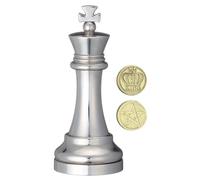 Jeu d'échecs en fonte - Roi - argent - EUREKA - Enfant - Mixte - Multicolore - Blanc