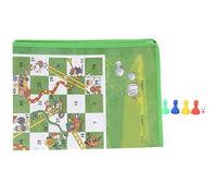 Jeu d'échecs en Forme d'échelle de Serpent, Tapis Pliable et Lavable en Tissu Non tissé avec Motif de Dessin animé pour Enfants, Famille, Jeu d'intérieur et d'extérieur, Taille 60