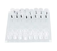 Jeu D'échecs en Verre à Shot, Jeu à Boire, échiquier avec Verre à Shot, Pièces D'échecs, 22,5 X 22,5 Cm, Jeu D'échecs en Verre, Verres à Shot, Divertissement de Fête, Collège,