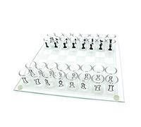 Jeu d'échecs en Verre avec 32 Verres à Shot en Acrylique, Jeu combiné d'échecs et de Boisson pour Adultes, Ensemble de Divertissement fête avec boîte Rangement, Parfait pour Les soirées Je