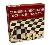 Jeu d'échecs et dames - Deux jeux dans une boîte - Pour 2 joueurs à partir de 6 ans