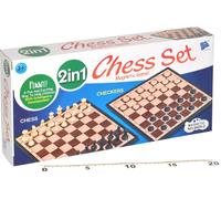 Jeu d'échecs et de dames 2en1 magnétique