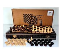 Jeu d'échecs et de drafts Capablanca en bois - 100 cases - 10x10 - 10 pions - 2 figurines spéciales