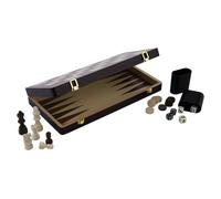 Coffret de Jeux d'échecs / Backgammon réversible en Bois - Plateau Pliant - Pièces incluses 38,5 cm