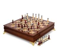 Jeu d'échecs Grand Jeu d'échecs for Adultes et Enfants, pièces lestées en Alliage de Zinc et Acrylique, échiquier en Bois. echiquier