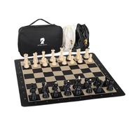 Jeu d'échecs international portable Jeu d'échecs Développement de l'intelligence du jeu et sac en velours avec échiquier pour la famille et les
