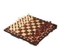 Jeu d'échecs Jeu d'échecs magnétique en Bois 3 en 1, Comprenant pièces, Plateau et Rangement for pièces, for Adultes et Enfants. echiquier(24cm)