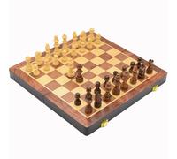 Jeu d'échecs Jeu d'échecs magnétique en Bois avec Plateau de Rangement for Adultes et Enfants, Jeu de société Classique Pliable for 2 Joueurs echiquier(34cm)