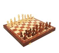 Jeu d'échecs Jeu d'échecs magnétique en Bois for Adultes et Enfants, échiquier Pliable et Portable, Jeu d'échecs de Voyage for Tournois, Professionnels et débutants echiquier(39 * 39 * 2.5cm)