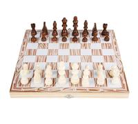 Jeu d'échecs Jeu d'échecs magnétique Pliable en Bois, Jeu de société Classique for Adultes et Enfants, intérieur for Le Rangement, idéal for la Maison et Les Voyages echiquier(Light Brown)