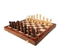 Jeu d'échecs Jeu d'échecs Pliable en Noyer avec Rangement, échiquier Portable for Adultes et Enfants, idéal for Les Voyages et Les soirées Jeux en Famille. echiquier(45 * 45cm)