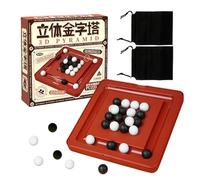 Jeu d'Échecs - Jouets Puzzle en Pyramide 3D - Jeu de Société de Voyage | pour Garçons Et À Partir De 3 Ans pour La Maison Table Basse Salle De Classe Fête Soirée Familiale Parc Extérieur