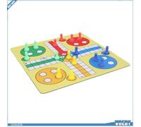 Jeu d'échecs Ludo - V GEBY - Pliable - 16 pièces - Sac de rangement - 2 joueurs ou plus