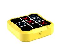 Jeu d'échecs Machine de Jeu éducative Portable 4 en 1 for l'éducation et Le développement de la mémoire Jeu de Morpion Portable for Les Voyages, la Maison et l'école echiquier(Geel)