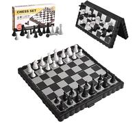 Jeu d'échecs Magnetique Bois, Echiquier Jouet Éducatif pour Enfants, Jeux d Echec en Bois Pliable D'échiquier Voyage pour Enfants Adultes, éChecs De Voyage, Jeux De Stratégie Loisir Creatif Game