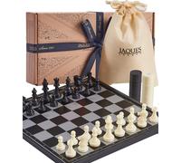 Jeu d'échecs magnétique et jeu de dames Jaques of London | Jeu d'échecs de voyage pour adultes et enfants | Depuis