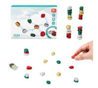 Jeu d'échecs Magnétique, Jeu Magnétique de Table, Jeu d'échecs Portable, Jeu Éducatif de Voyage pour Enfants et Adultes, Développe Pensée Logique, Jouet de Camping et de Table Familial-Couleur